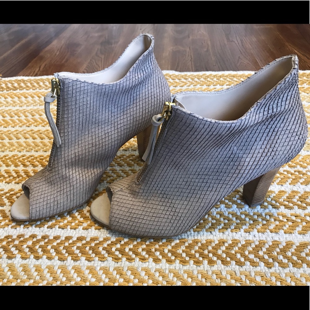 ๐๐ป NWT PAUL GREEN TOPAZ SNAKE Open Toe Bootie - Picture 3 of 8